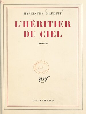 cover image of L'héritier du ciel
